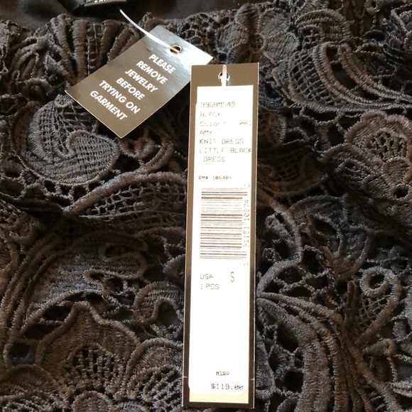 NWT Tahari Knit Black Dress - Picture 4 of 6